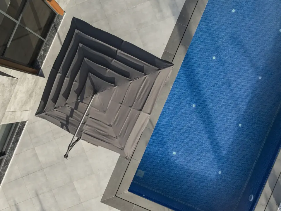 Tibet 5 Katmanlı Bahçe Şemsiyesi Antrasit