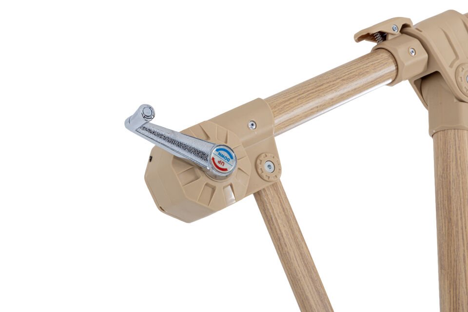 Nemrut Yandan Gövdeli Ahşap Desen Kare Şemsiye 250 x 250 cm