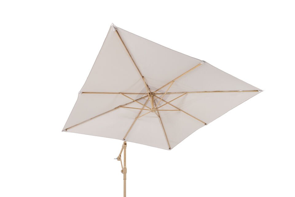 Nemrut Yandan Gövdeli Ahşap Desen Kare Şemsiye 250 x 250 cm