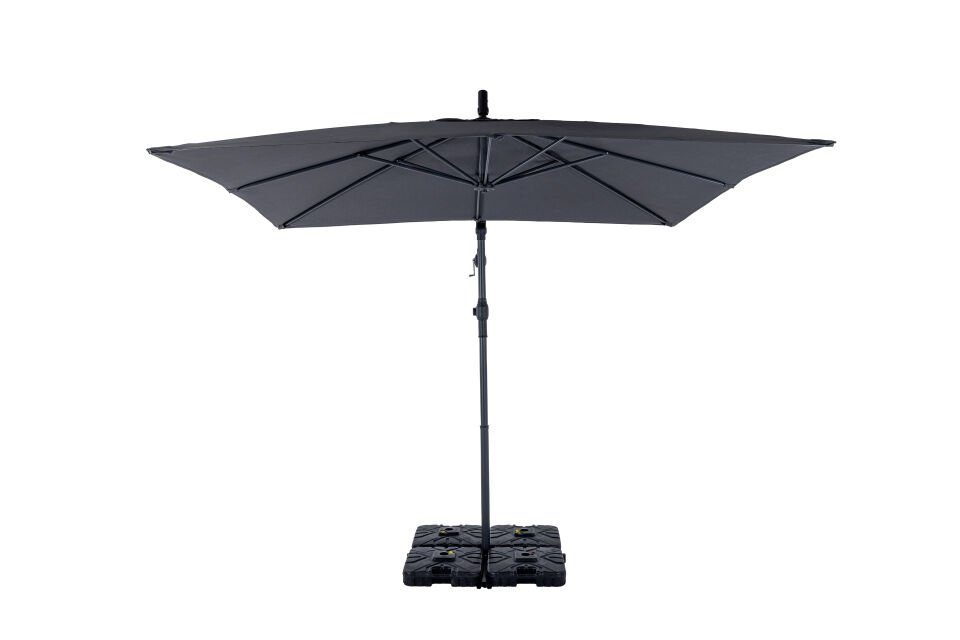 Nemrut Yandan Gövdeli Antrasit Kare Şemsiye 250 x 250 cm