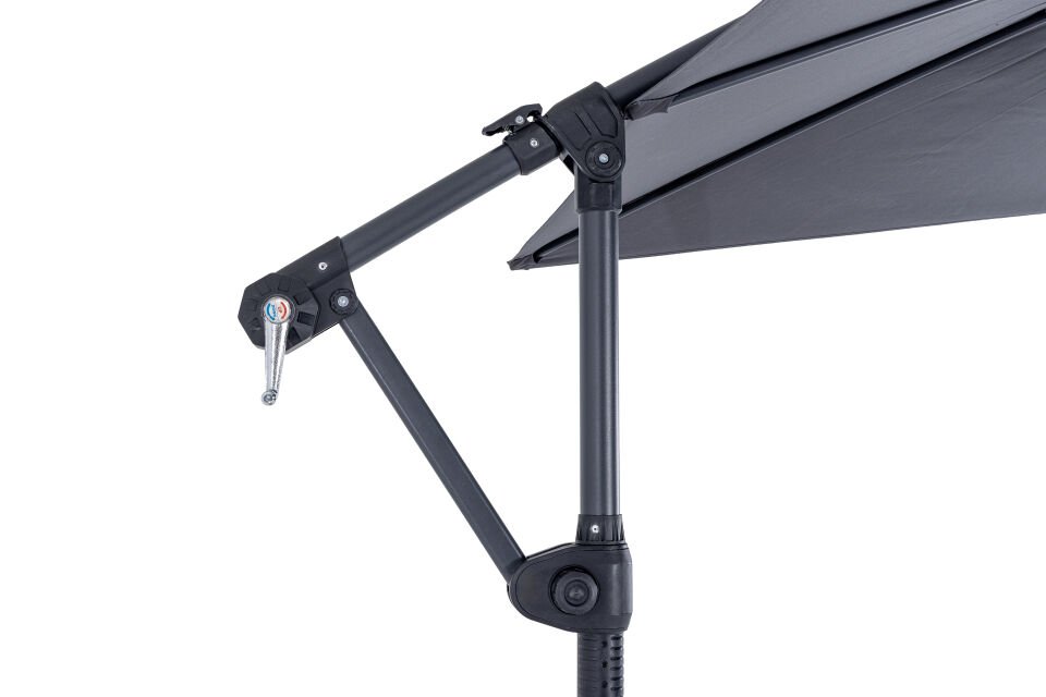 Nemrut Yandan Gövdeli Antrasit Kare Şemsiye 250 x 250 cm